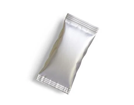 Packaging product of snack on white background. Empty packaging product of s Stock Photos