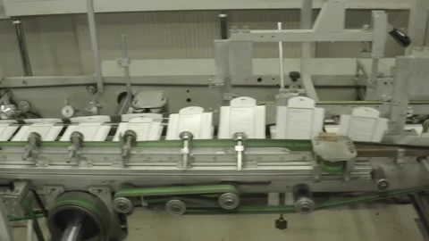 Packaging production process Vídeo Stock 166685216