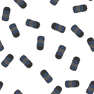 Packaging rebar vector seamless pattern Stock Illustration