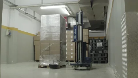 PACKAGING FOR SHIPPING, ROBOT PACKAGING Vídeo Stock 166685448