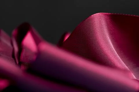 Packaging soft and smooth ribbon close-up Stock Photos