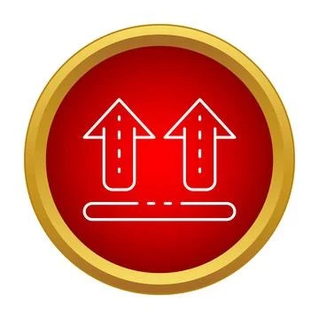 Packaging symbol displaying this side up direction Illustration