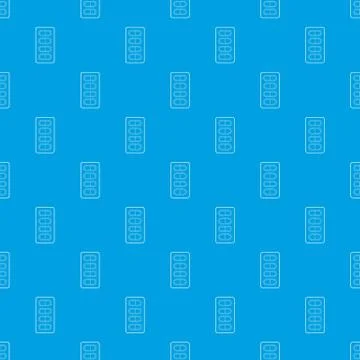 Packaging of tablets pattern seamless blue Stock Illustration