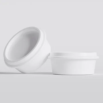 Packaging for take away container for fast food or snacks isolated on backgr Illustrazione stock