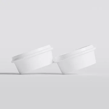 Packaging for take away container for fast food or snacks isolated on backgr Stock Illustration