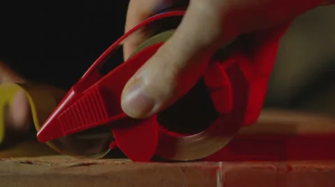 Packaging tape 스톡 동영상 23053830