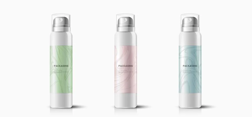 Packaging template hair spray vector design illustration. Stock-Illustration
