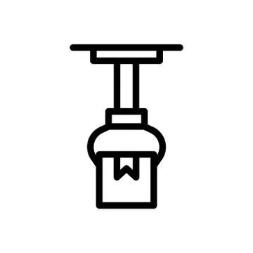 Packaging thin line icon Stock Illustration