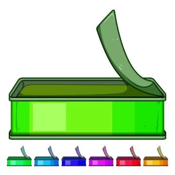 Packaging tin can cartoon vector graphic Stock Illustration