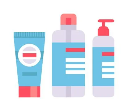 Packaging tubes vector illustration Ilustración de archivo