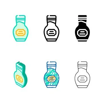 Packaging wasabi range color icon vector Stock Illustration