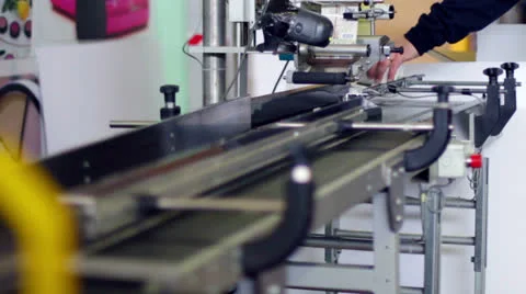 Packaging, wrapping, boxing of bottles of detergent Stock Footage 22555321