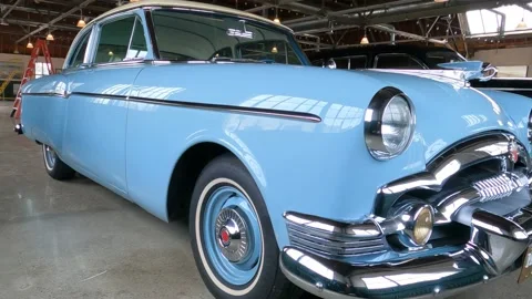 Packard Proving Grounds Classic Car Shelby Township, Michigan Video stock 219250439