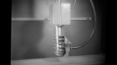 Packed bread slices on a conveyer being irradiated Stock Footage 37595943