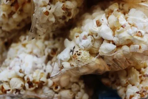 Packed popcorn pile Stock Photos