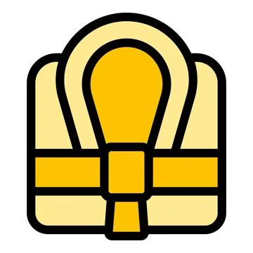 Packed robe icon vector flat Stock Illustration
