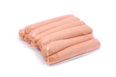 Packed sausage Stock Photos