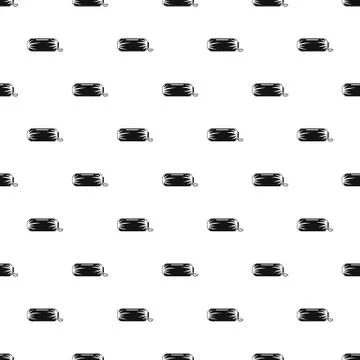 Packed sleep bag pattern seamless vector Stockillustratie