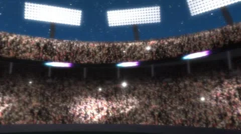 Packed Stadium Stock Footage 8965485