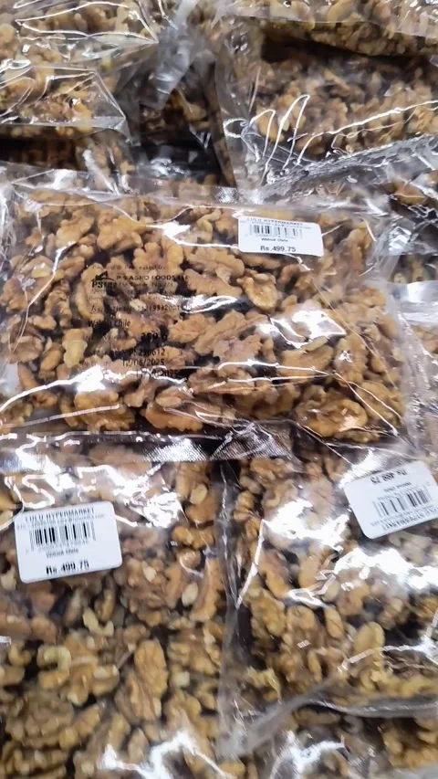 Packed Walnuts. Stock Footage 316743254