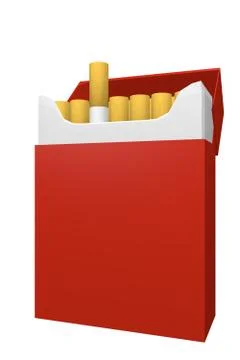 Packet of cigarettes Stock Illustration