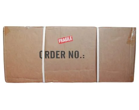 Packet parcel isolated Foto stock