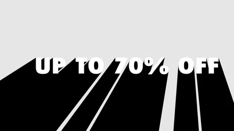 A packet of text animations on Alpha. Summer sale, up to 50, up to 70 percen Stock Footage 274948504