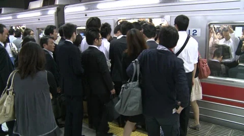 Packet trains in Tokyo Stock-Footage 32239621