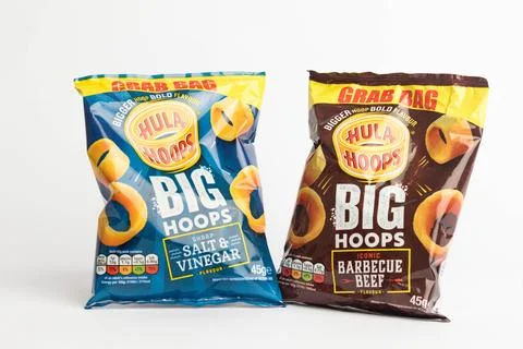 Packets of Britsh snacks Stock Photos