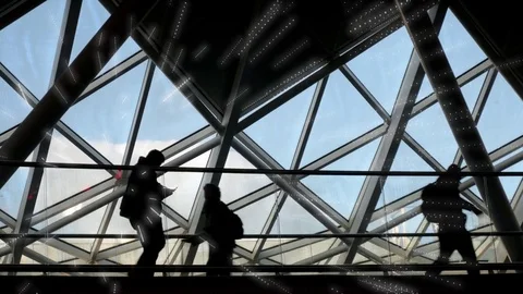 Packets of digital data being sent from a mobile phone. Stock Footage 82487221