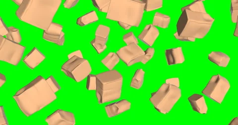 Packets of Flour falling slow motion Video stock 251760904