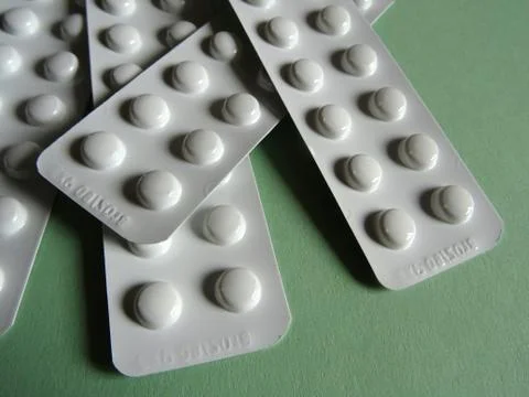 Packets Of Medication Tablets Stock Photos