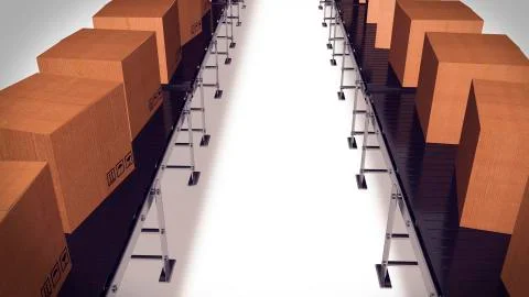 Packing and sorting industry Concept. Stock Illustration