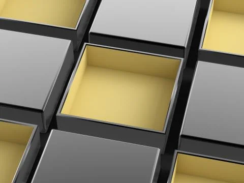 Packing background. 3d illustration, 3d rendering. Stock Illustration