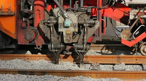 Packing of ballast Stock Footage 11139768