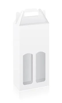 Packing box for bottle vector illustration Illustrazione stock