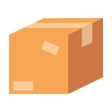 Packing box carton icon 스톡 일러스트