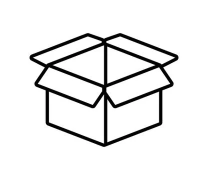 Packing box carton icon Stockillustratie