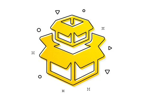 Packing boxes icon. Delivery parcel sign. Cargo box. Vector Stock Illustration