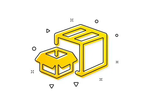Packing boxes icon. Delivery parcel sign. Cargo box. Vector Stock Illustration