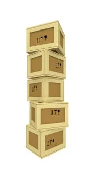 Packing-boxes Stock Illustration