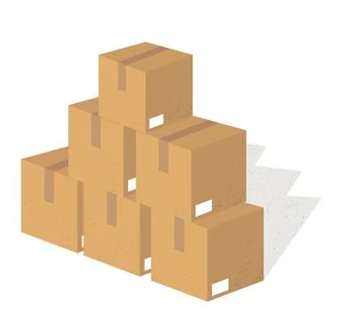 Packing boxes Stock Illustration