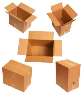 Packing of carton boxes Stock Photos