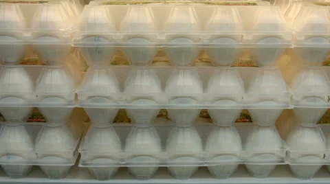Packing of chicken eggs Stock Footage