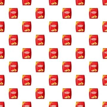 Packing with chips pattern Illustrazione stock
