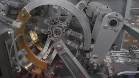 Packing chocolate on a conveyor  Stock Footage 146161961