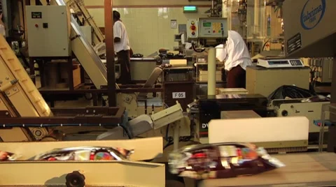 Packing coffee in industry Video stock 8679680