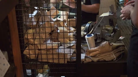 Packing coffee in a store Stock Footage 66787463