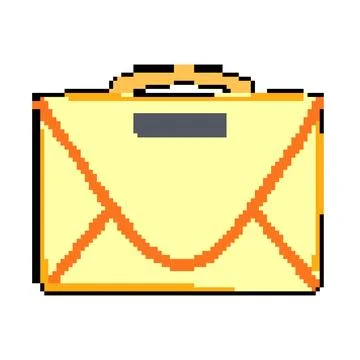 Packing compression bag pixel art vector illustration Stock Illustration