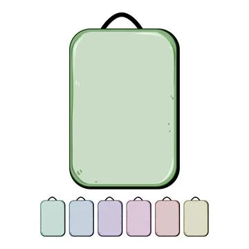 Packing cube organizing travel items for efficient luggage Stock Illustration